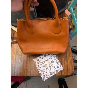 Portland leather goods raindrop in Persimmon